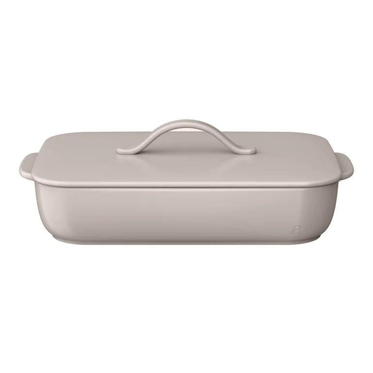 Beautiful 9”x13” Covered Stoneware Baker, Porcini Taupe by Drew Barrymore | Walmart (US)