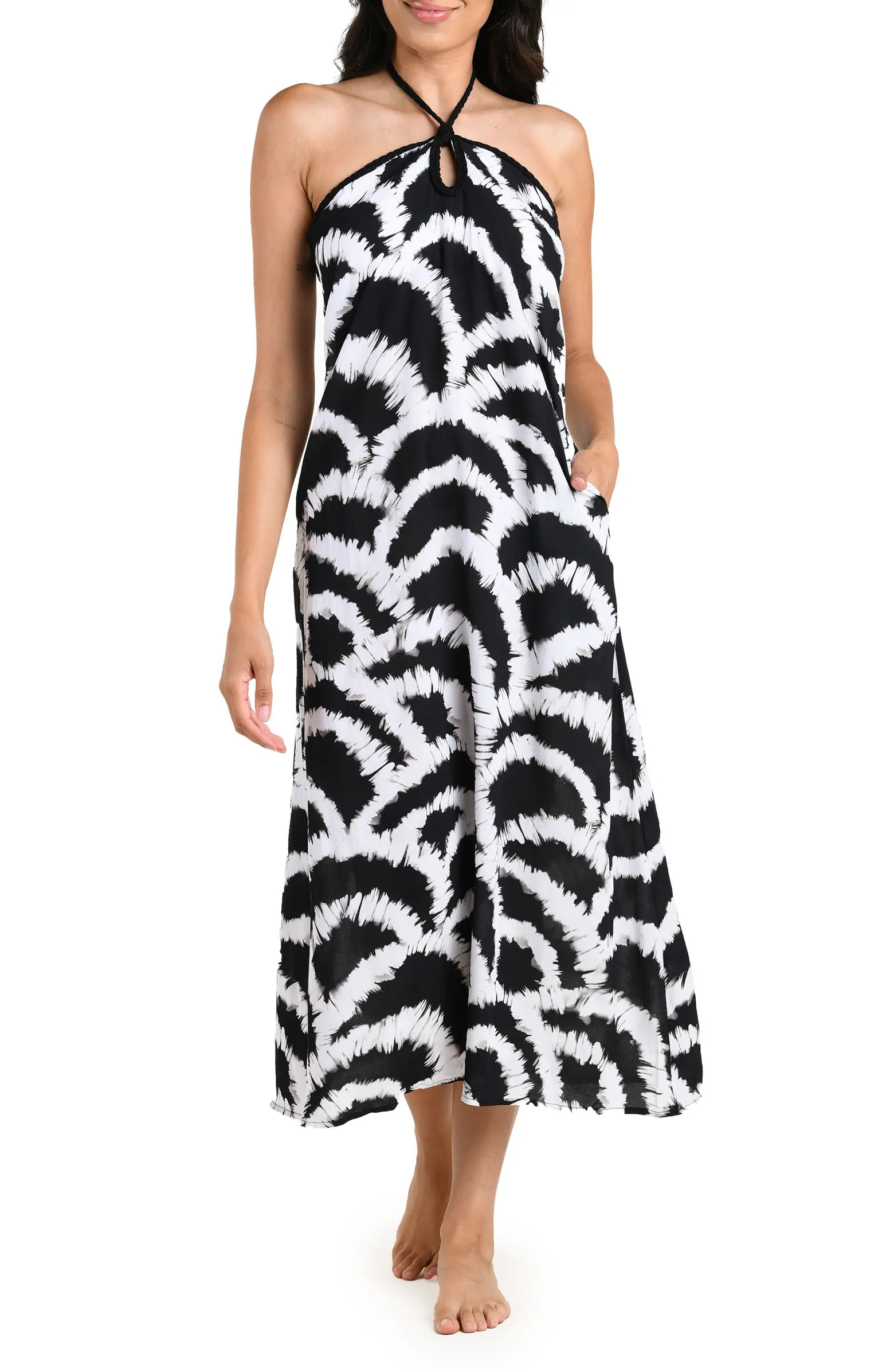 Shadows Halter Cover-Up Maxi Dress | Nordstrom