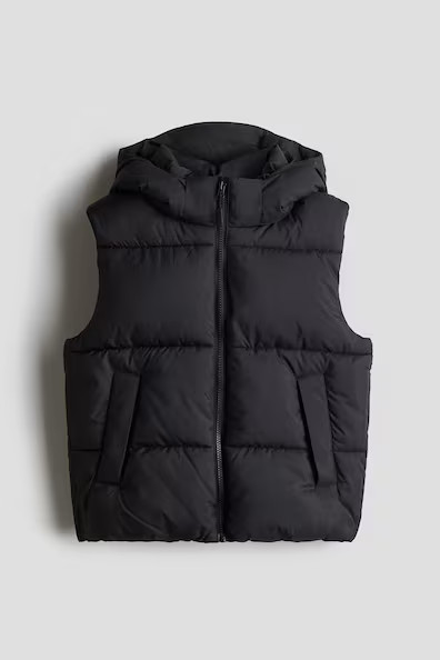 H & M - Puffer Vest - Black | H&M (US + CA)