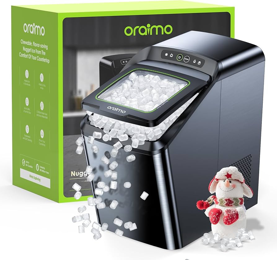 Oraimo Nugget Ice Maker, Ice Makers Countertop, 26 Lbs/Day Tooth-Friendly Chewable Ice with Self-... | Amazon (US)