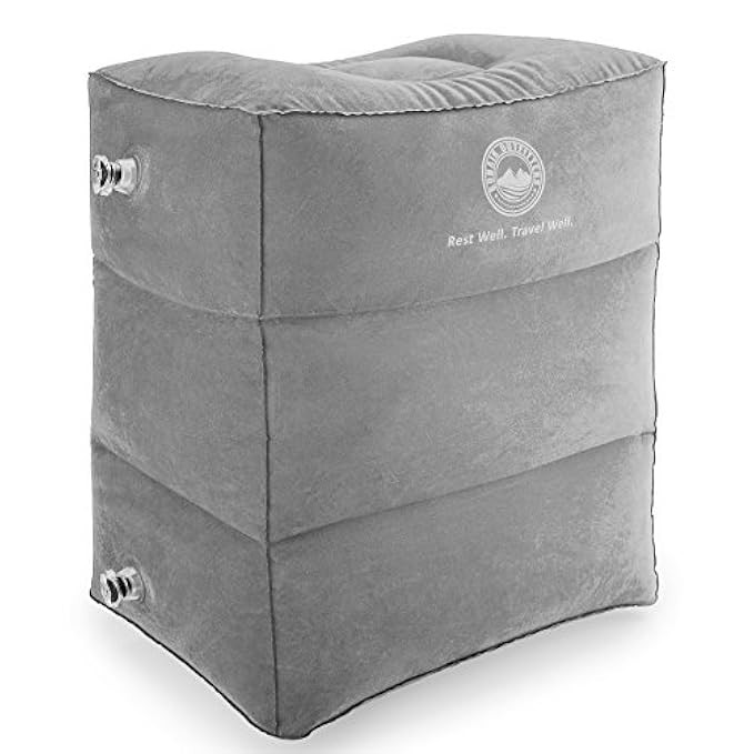 Travel Foot Rest Pillow. Height-Adjustable, Inflatable Travel Bed for Kids. Perfect Airplane Travel  | Amazon (US)