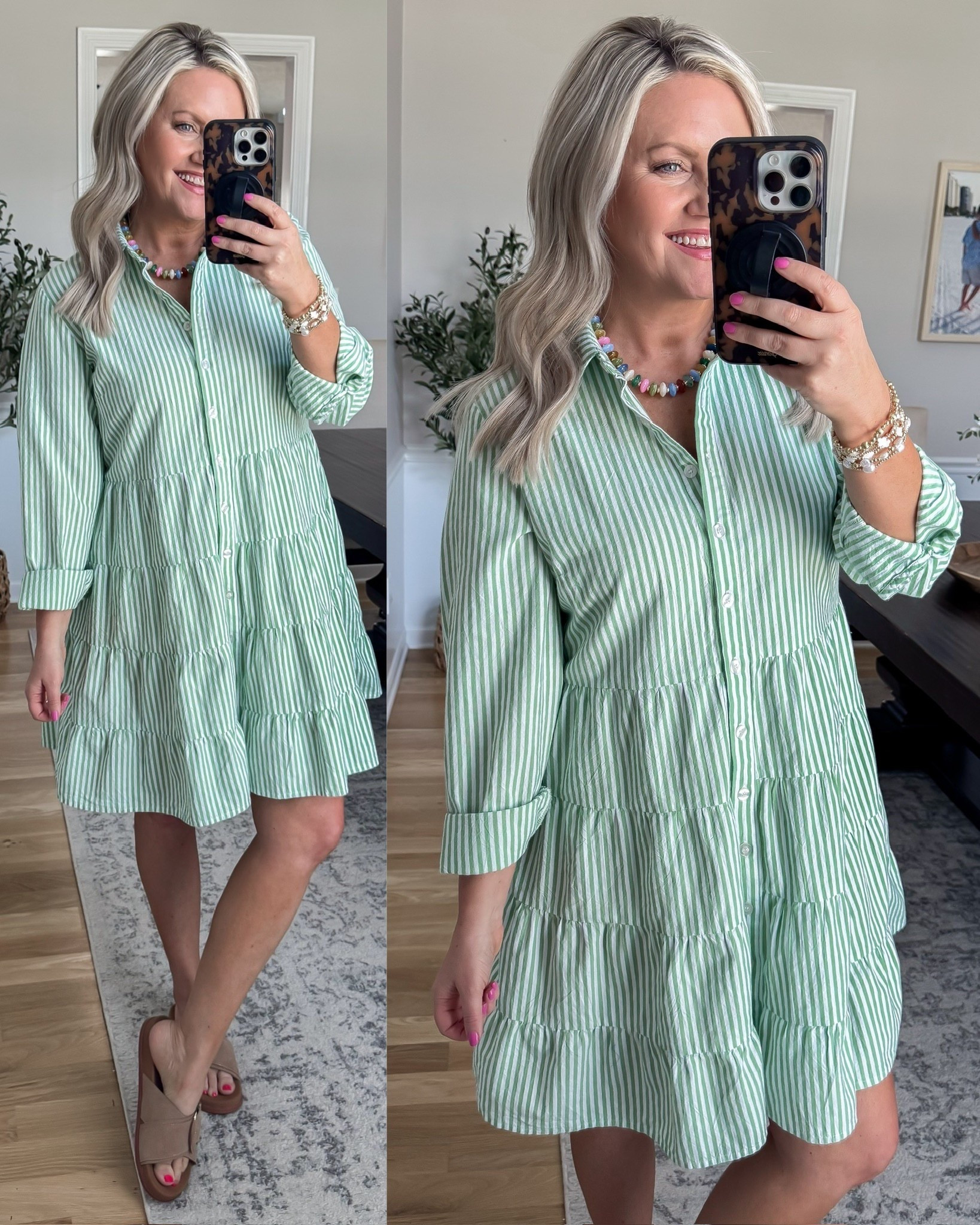 This one just screams easy spring and summer style. The lightweight fabric and relaxed tiered fit make it so comfortable, and the stripes give it that classic, pulled together feel. Such a cute throw on dress for everyday, travel, or weekend plans.

striped dress summer outfit casual dress outfit easy spring outfit everyday style breezy dress vacation outfit relaxed fit dress classic summer look lovelylifestyling 

#LTKOver40 #LTKSeasonal #LTKMothersDay