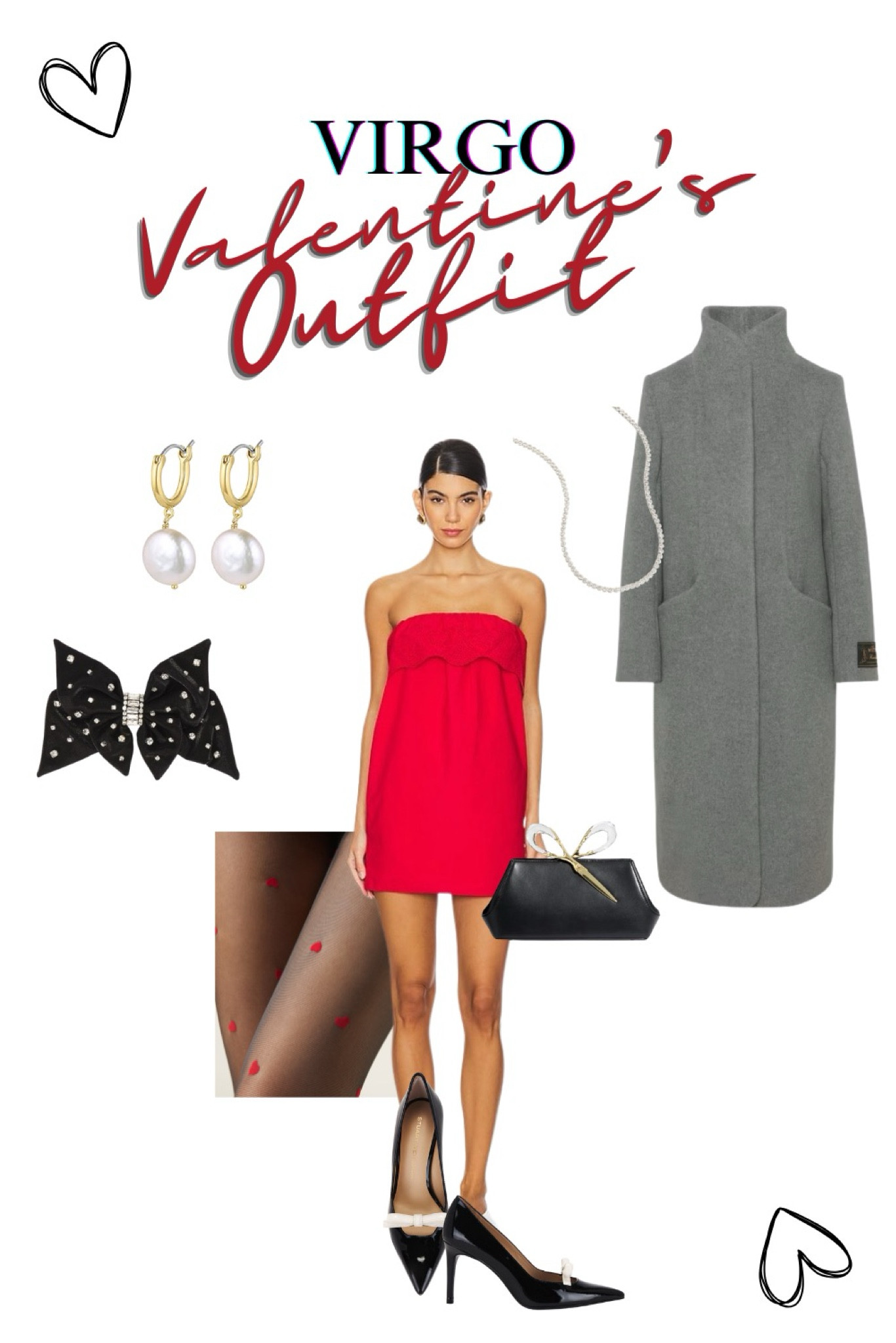 Valentine's Outfit for the Virgo with high standards. A dressy winter coat, timeless jewelry, pops of red, and a clutch no one else has. High quality pieces that can be worn again and again? Say less 💋

#LTKSeasonal #LTKParties #LTKItBag
