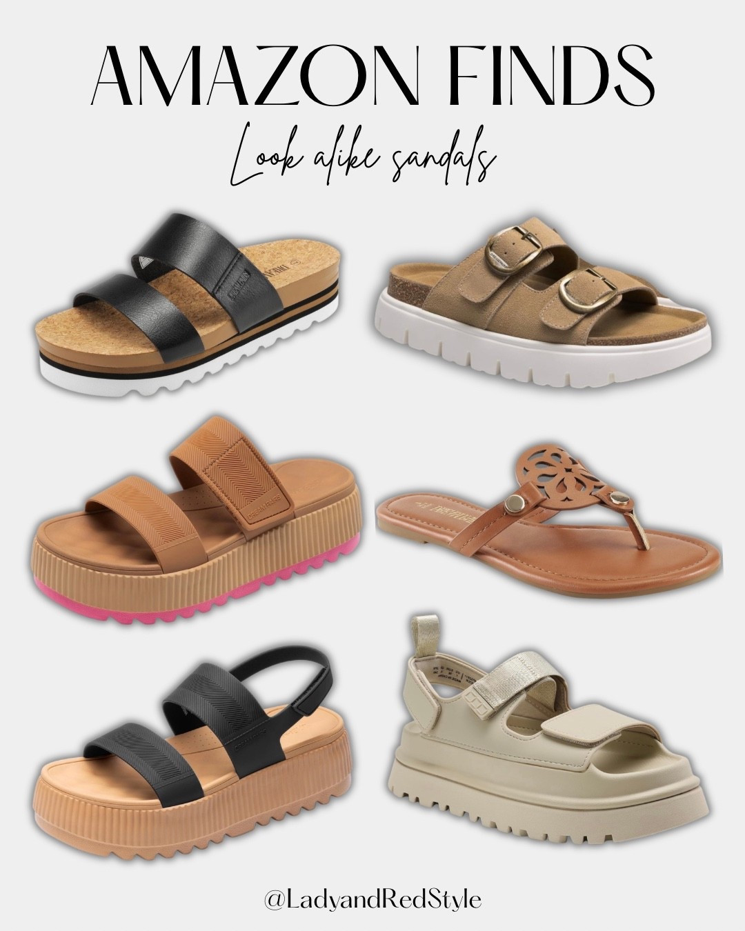 Amazon finds- found this brand on Amazon and shocked at how many look alike sandals they have for such a great price! 

#LTKSeasonal
