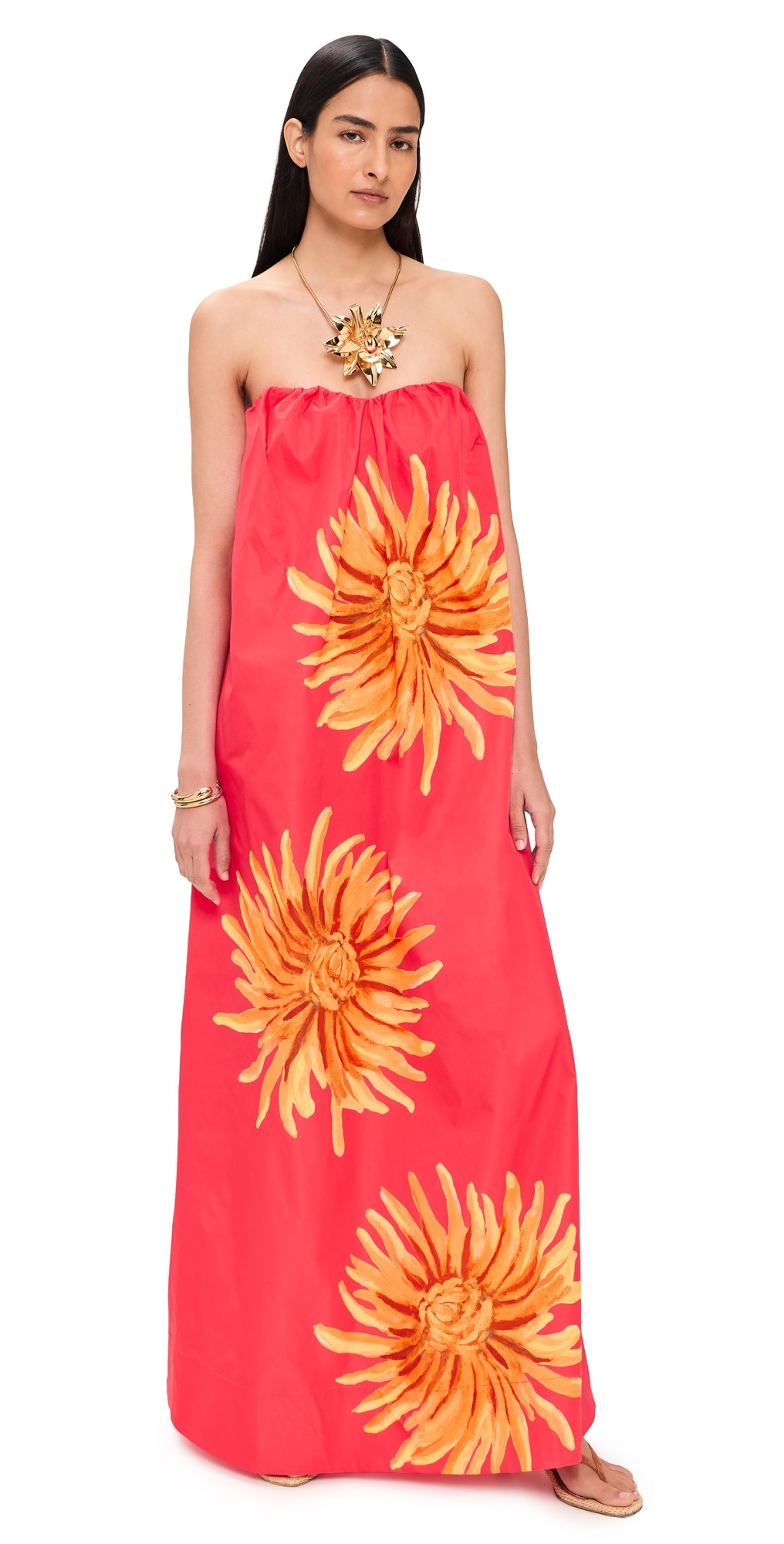 The Wolf Gang Verona Maxi Dress Rojo Sunflower M | Shopbop