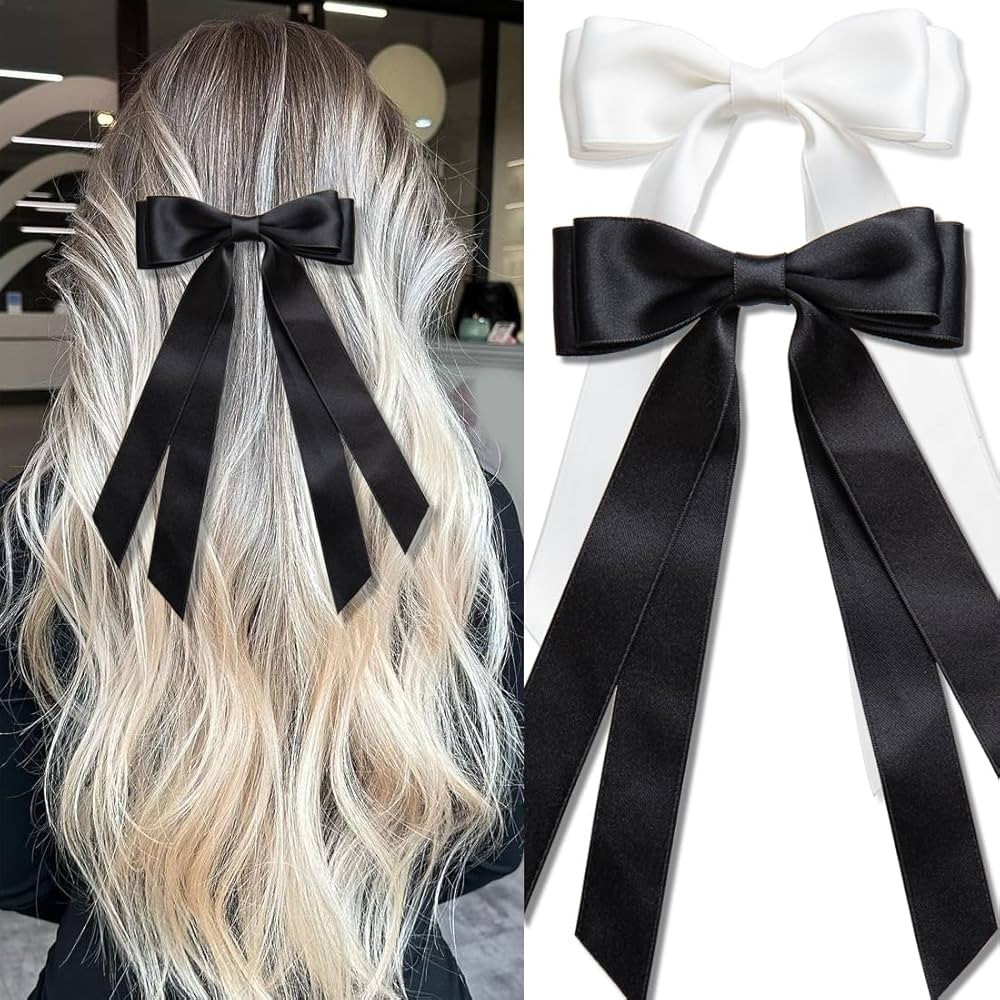 Hair Bows 2 PCS Large Double Ribbon Bow for Women,Hair Bows for Women,Hair Ribbons,hair bow,bow c... | Amazon (US)