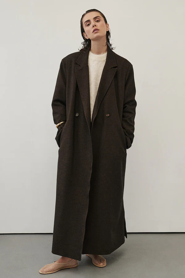 BENTLEY CHOCOLATE OVERSIZED COAT | DISSH
