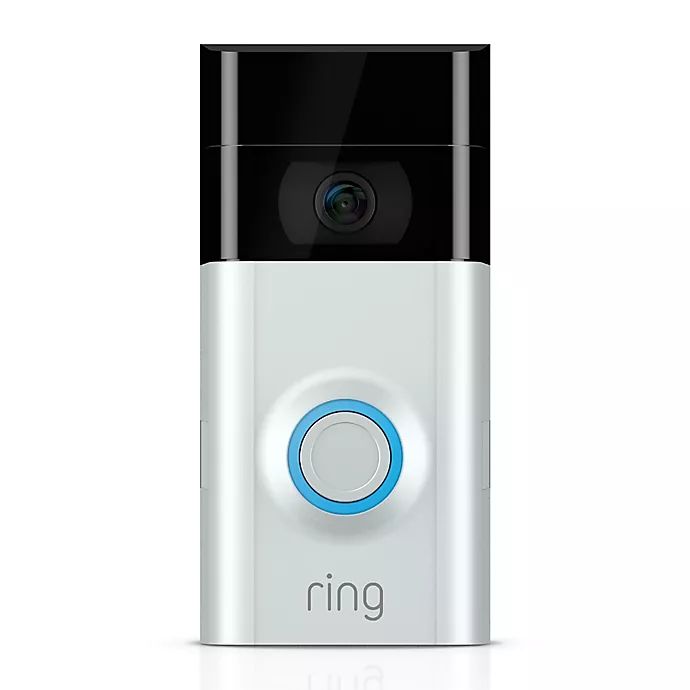 Ring Video Doorbell 2 in Satin Nickel/Venetian | Bed Bath & Beyond