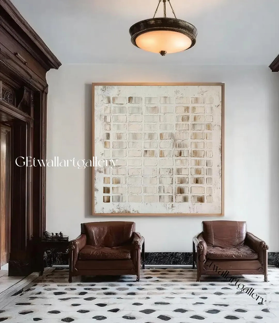 Beige Textured Canvas Wall Art: Minimalist Scandinavian Painting - Etsy Canada | Etsy (US)