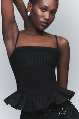 4SI3NNA Waisted Peplum Top | Anthropologie (US)