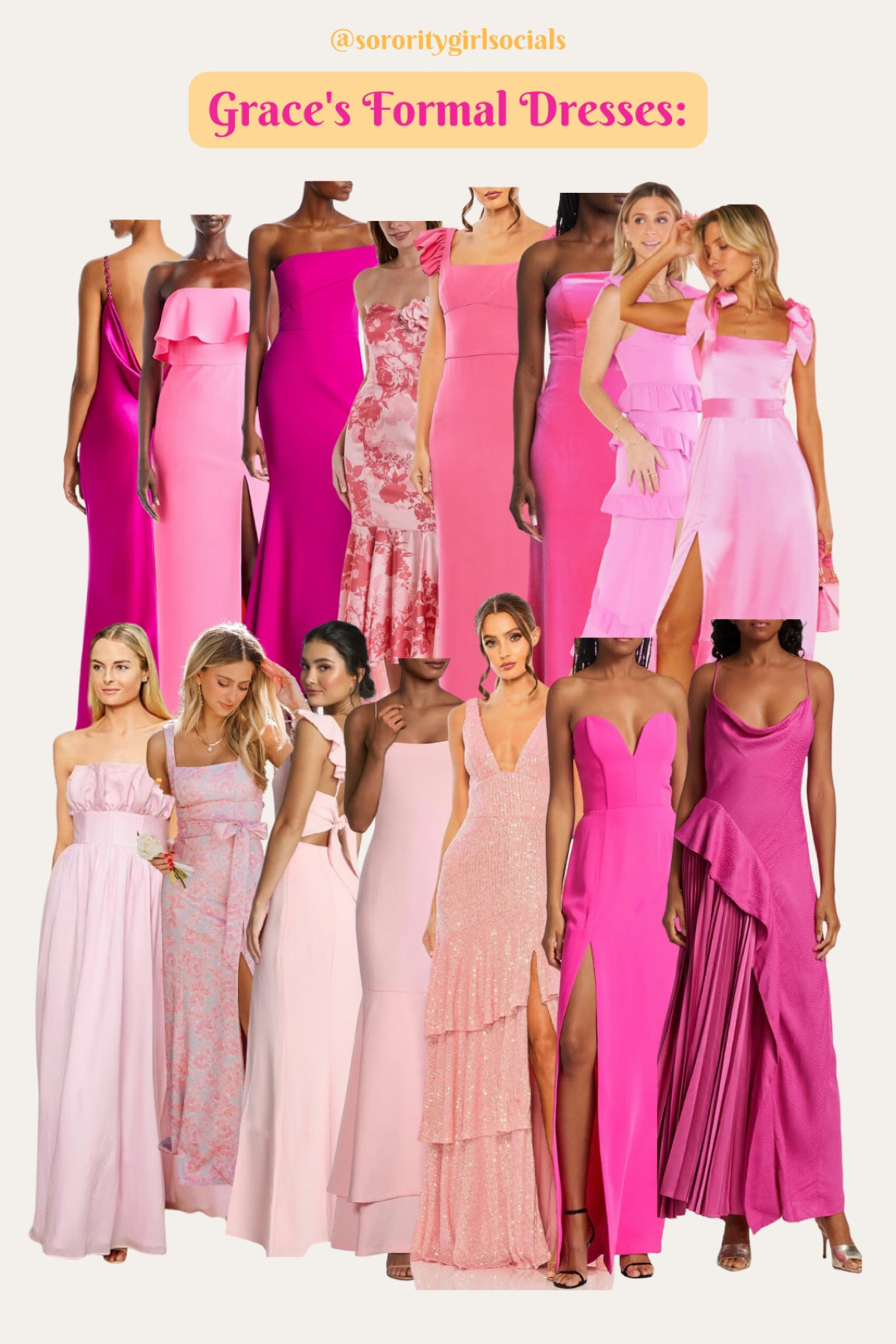 Pink prom dresses💖💖💖💖