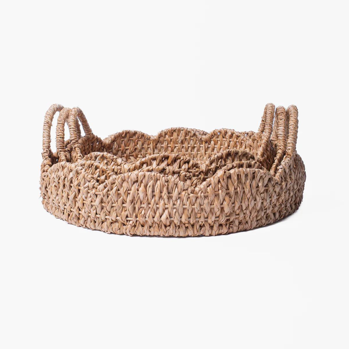 Round Braided Bankuan Tray | Stoffer Home
