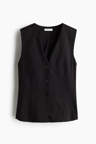 H & M - Weste mit Peplum - Schwarz | H&M (DE, AT, CH, NL, FI)