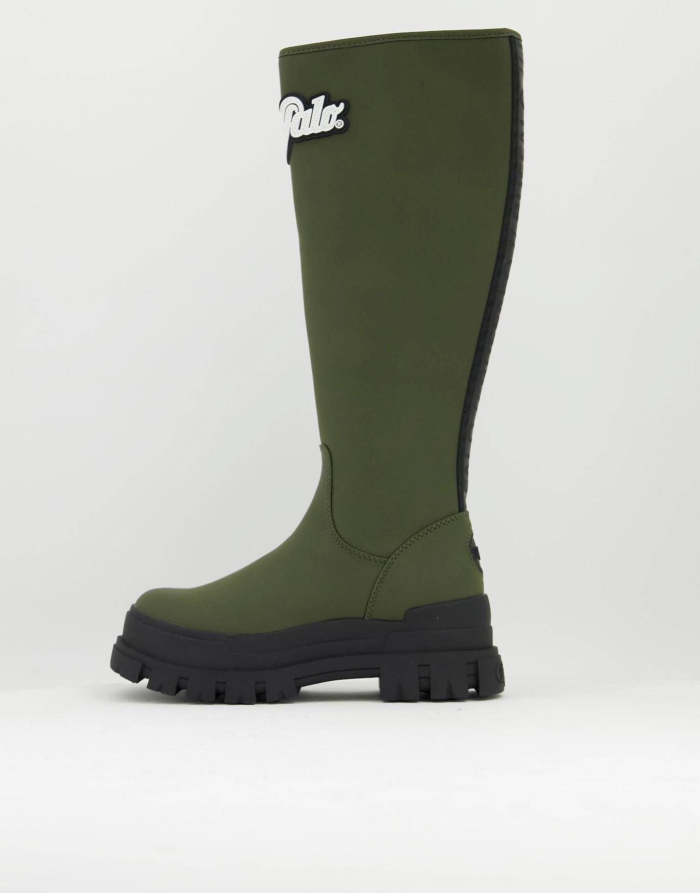 Buffalo Aspha Rain Hi wellie boots in black | ASOS (Global)