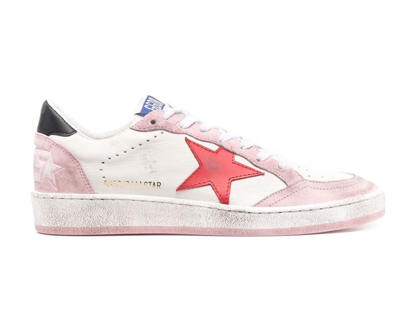 Golden Goose Ball-Star low White Pink Red (Women's) | StockX
