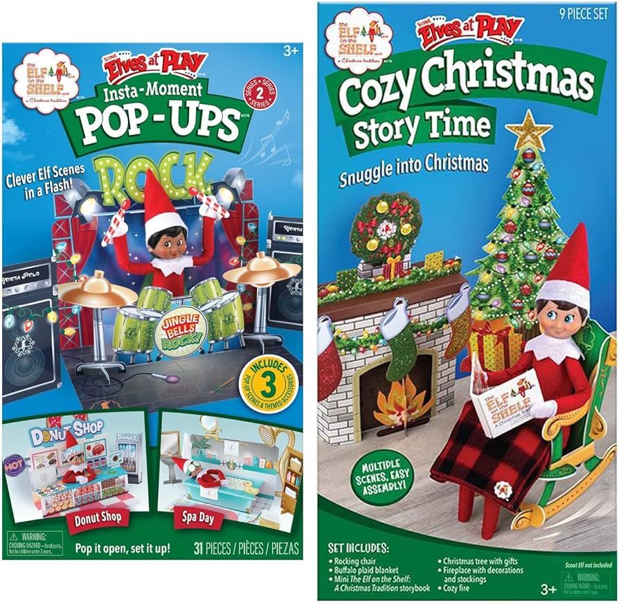 The Elf on The Shelf SEAP Bundle: Cozy Christmas Storytime and Insta-Moments Pop-Ups Series 2 | Amazon (US)
