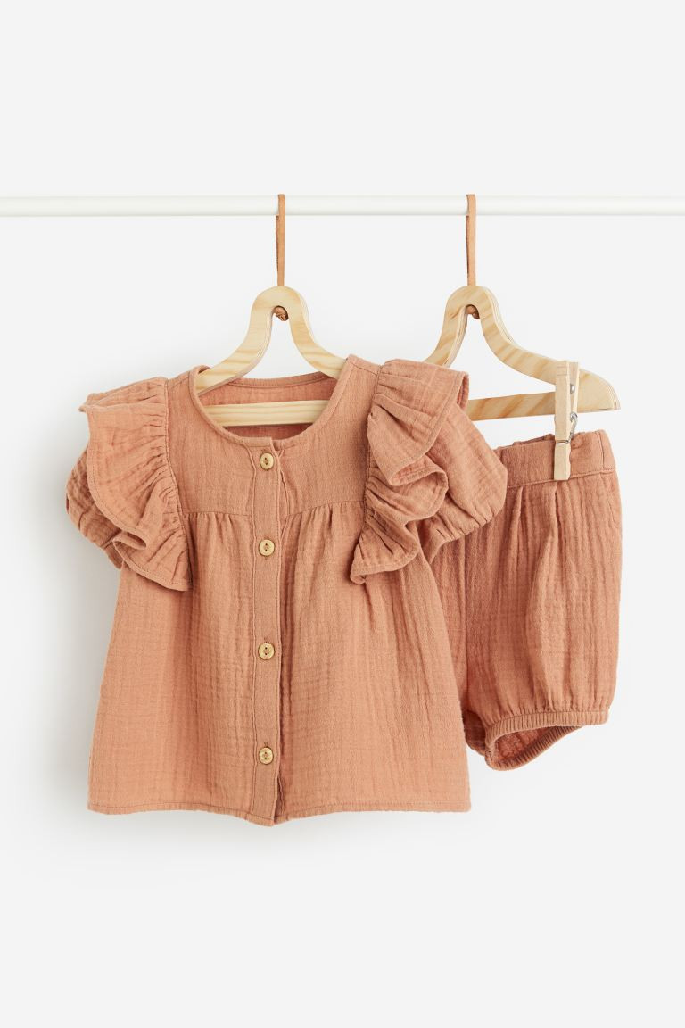 2-piece Set - Dusty orange - Kids | H&M US | H&M (US + CA)