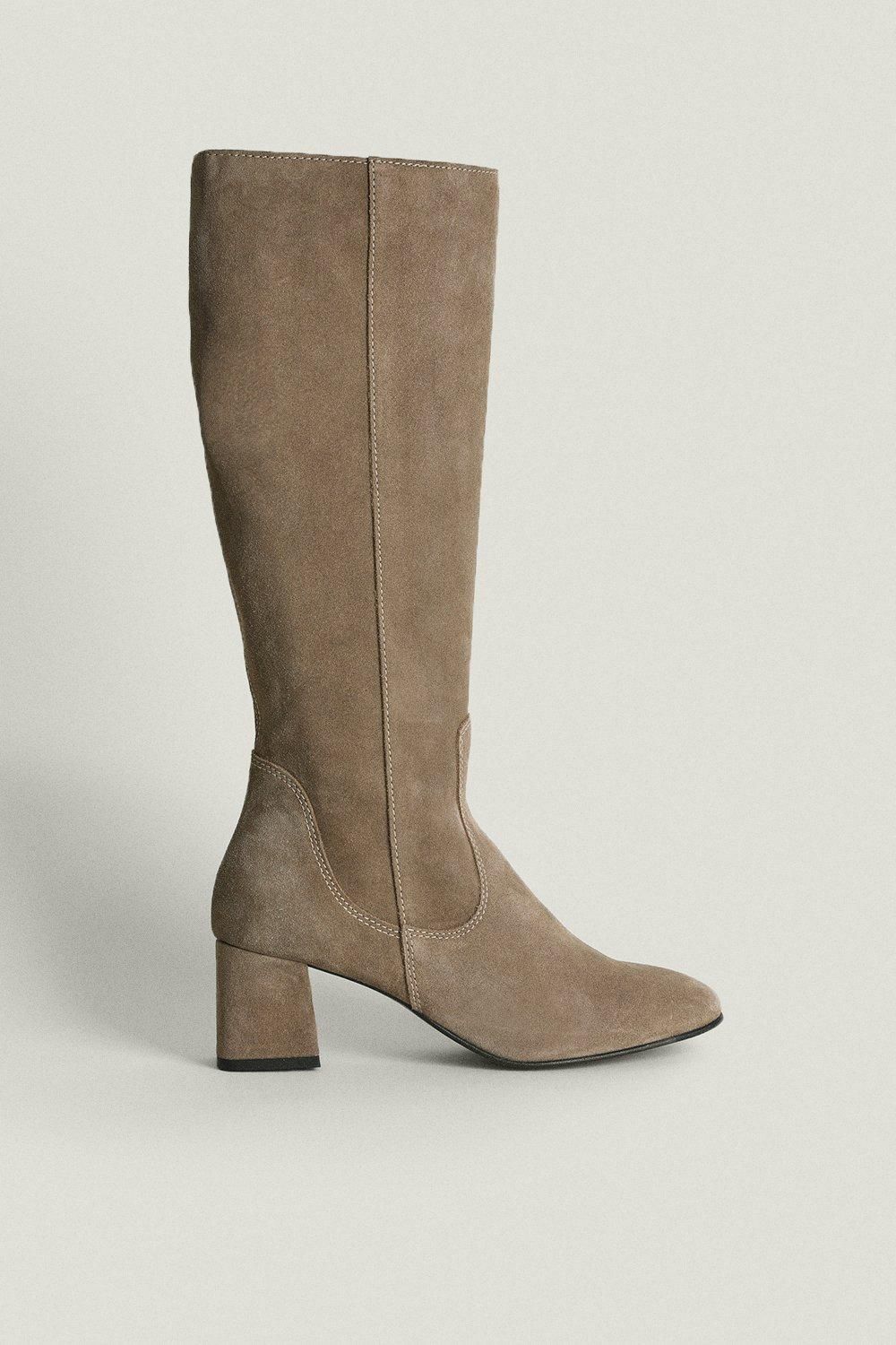 Suede Knee High Boot | Oasis UK & IE