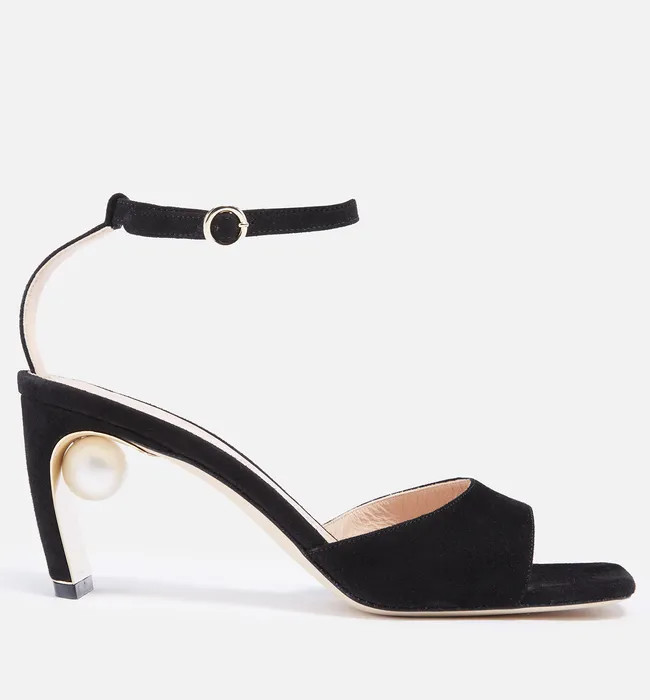 Nicholas Kirkwood Maeva Embellished Suede Heeled Sandals | Coggles (Global)