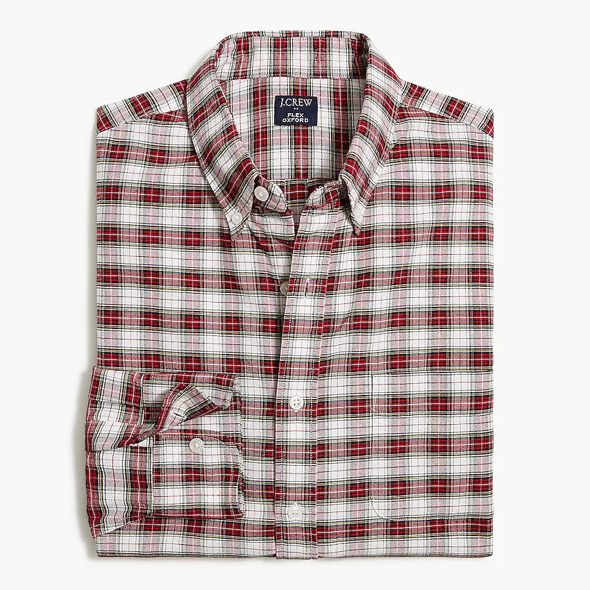 Holiday tartan flex oxford shirtItem BB760 
 
 
 
 
 There are no reviews for this product.Be the... | J.Crew Factory