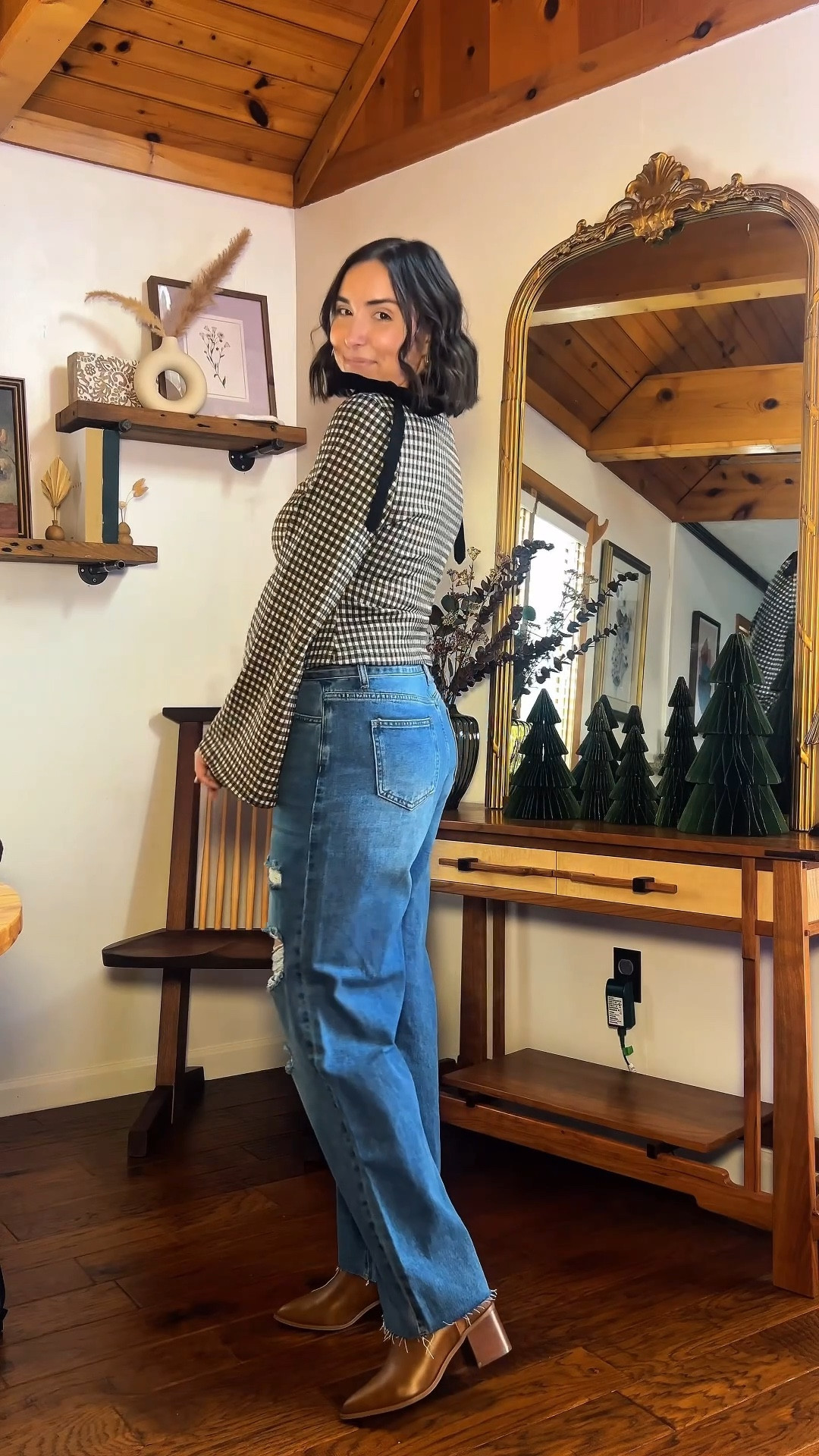 Thanksgiving dinner or Date Night outfit 🤎🖤
Just say “WANT” and I’ll send ya all the details 🫶🏻

Either way, I’m loving this combo! I could not stop thinking about this cute little bow + bell sleeve top from @shopcider until I finally pressed order and I’m so glad I did! 🤩 Not to mention, these are the PERFECT booties for Fall! It’s ALL available on Amazon!👢

#outfitideas #casualstyle #outfitinspo #everydaystyle #amazonfashion #shopcider #fallbooties #jeansoutfit #elevatedstyle #thanksgivingoutfit #falldatenightoutfit #jeansoutfit 

#LTKHoliday #LTKTall #LTKFindsUnder100