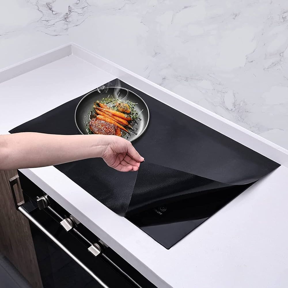 Large Induction Cooktop Protector Mat, (Magnetic) Electric Stove Burner Covers Anti-strike&Anti-s... | Amazon (US)