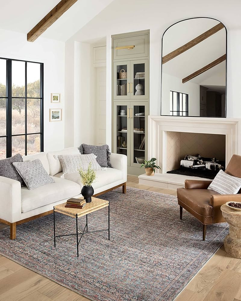 Loloi II Adrian Collection ADR-04 Denim/Multi 2'-0" x 5'-0" Accent Rug | Amazon (US)