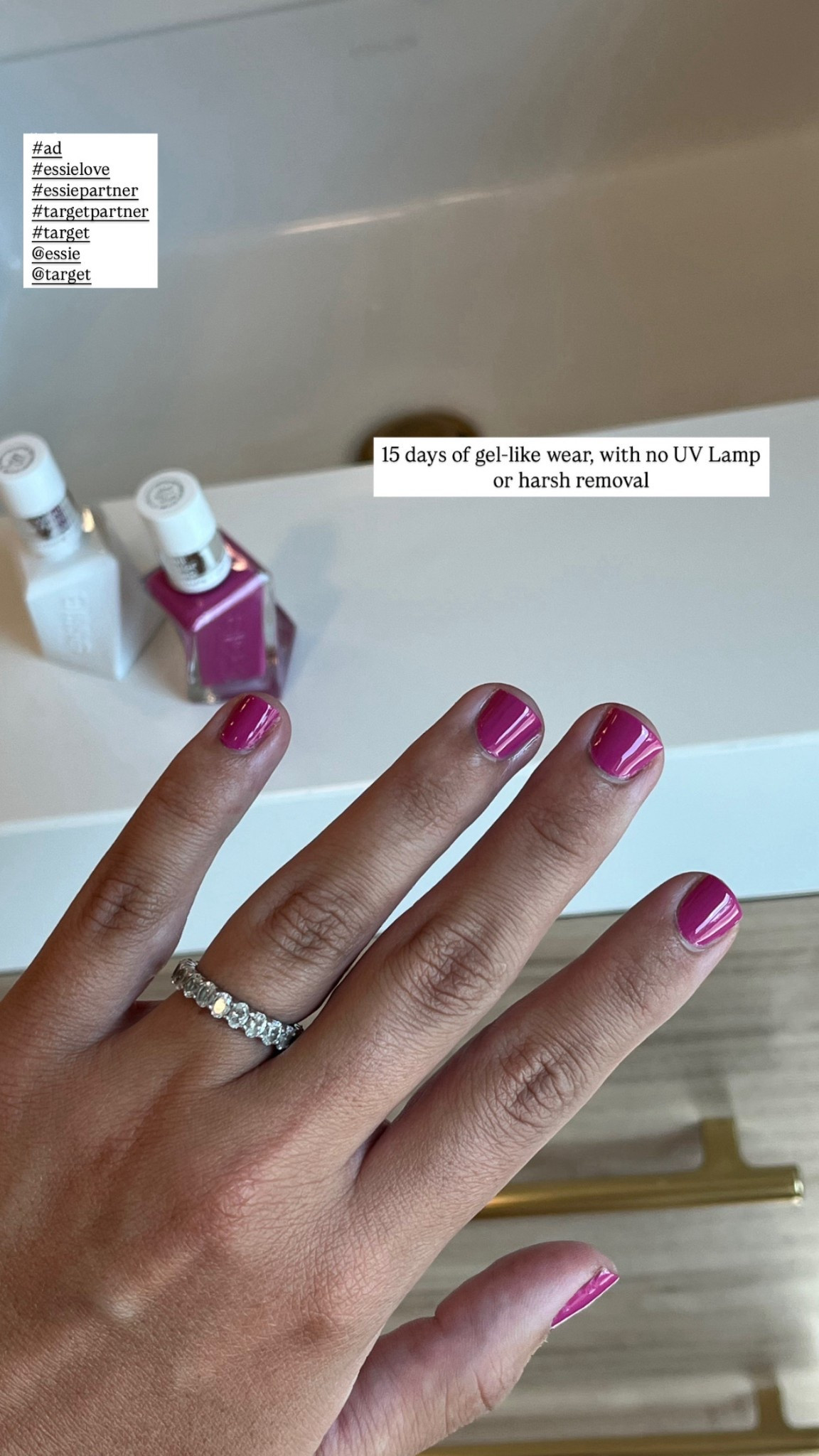 #Ad #essiepartner I am so glad to have found the @Essie Gel Couture Collection @Target I am able to get the exact gel like look at home that last up to 15 days (without the UV Lamp or harsh removal process) I’ve linked all my favorite colors, just comment SHOP #essielove #targetpartner #target

#LTKStyleTip #LTKBeauty