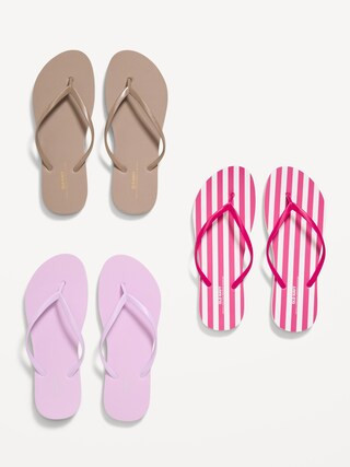 Flip-Flop Sandals 3-Pack (Partially Plant-Based) | Old Navy (US)
