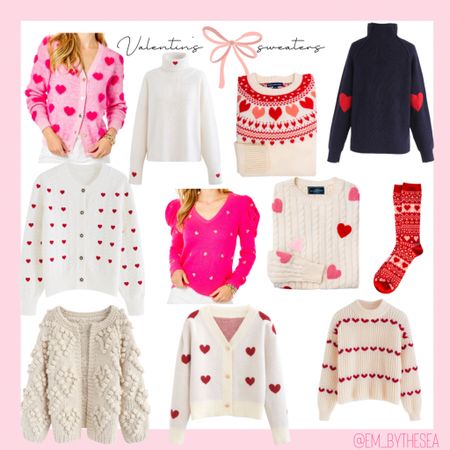 Valentine’s Day’s sweaters 
Hearts 
Galentine’s

#LTKunder100 #LTKSeasonal #LTKstyletip