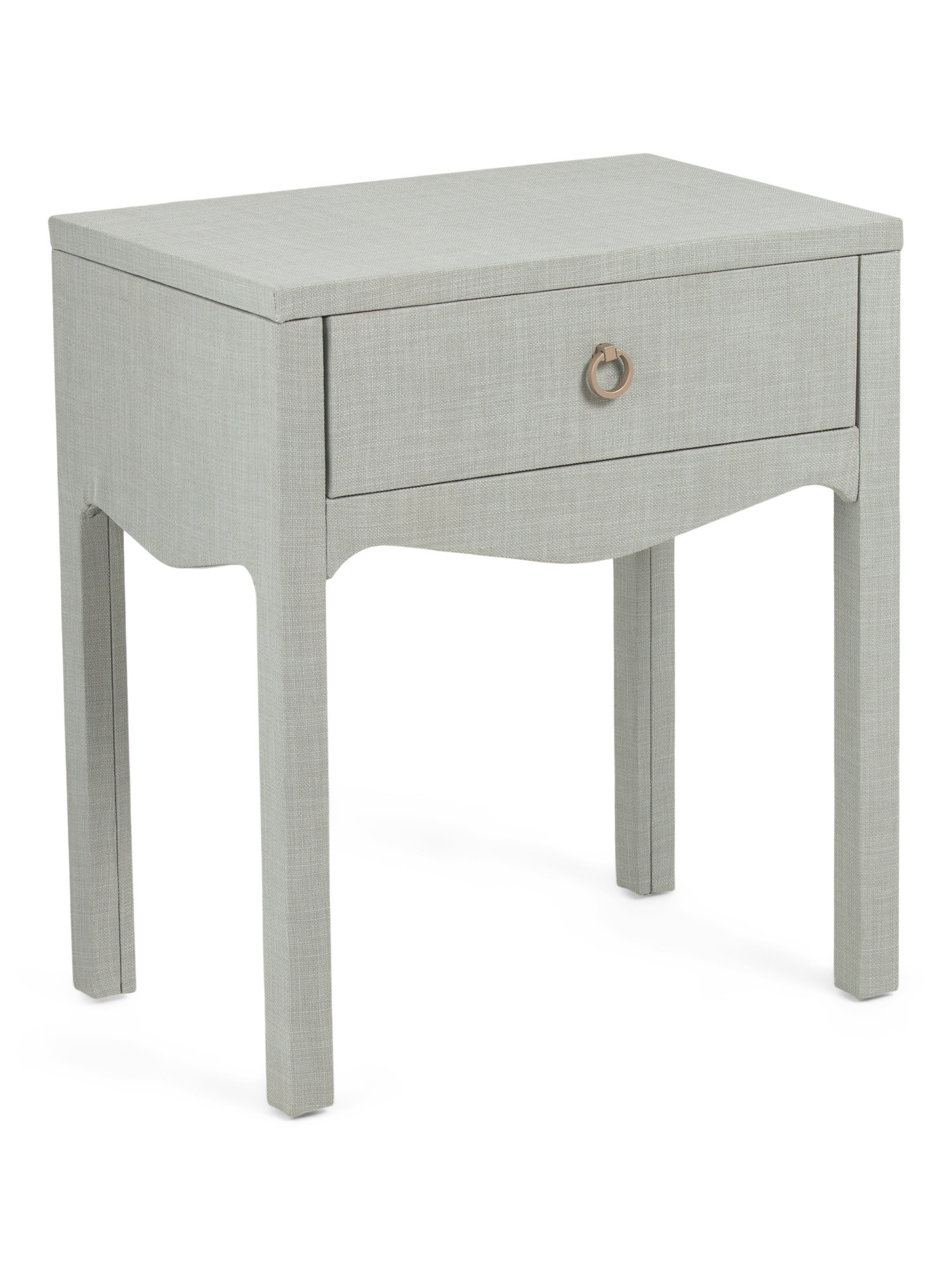 23x26 Linen Wrapped Swoop Side Table | TJ Maxx