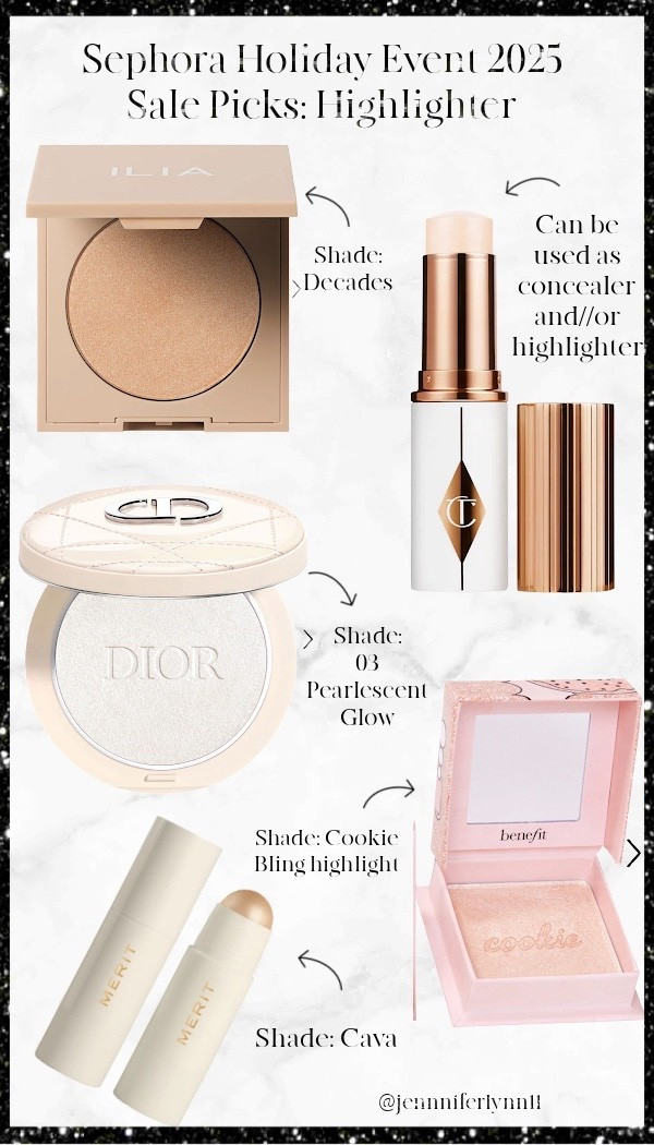 I love me some highlighters! These are my faves from the Sephora Sale! These would make great gifts too! 

#LTKSaleAlert #LTKGiftGuide #LTKBeauty