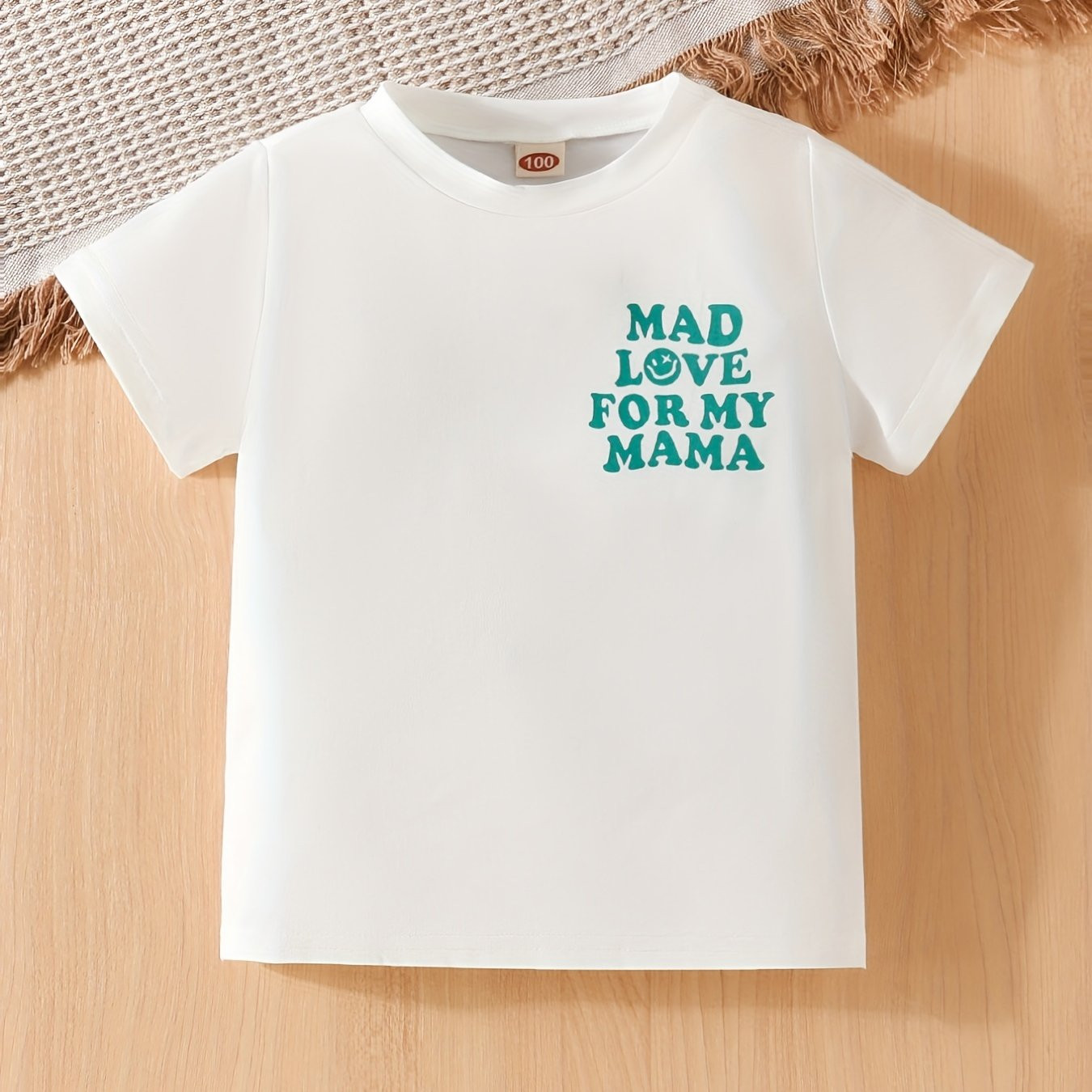 Mad Love Mama Letter Print Boys Creative T shirt Casual - Temu | Temu Affiliate Program
