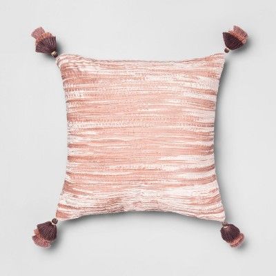 Crinkle Velvet Decorative Throw Pillow Pink - Opalhouse™ | Target