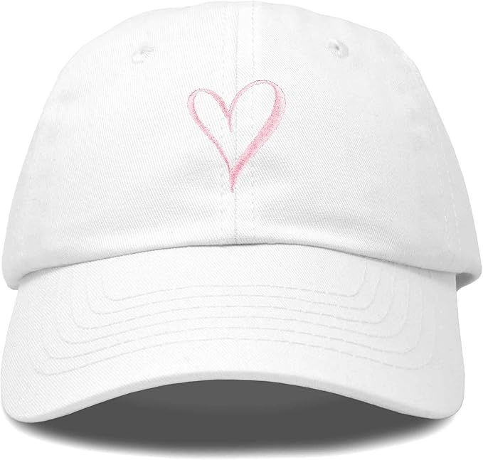 Hand Drawn Heart Hat Womens Embroidered Baseball Cap | Amazon (US)