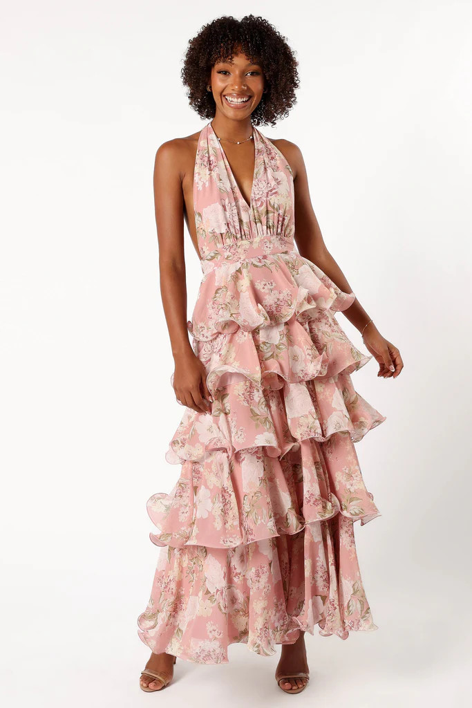 Bouquet Halterneck Maxi Dress - Pink | Petal & Pup (US)