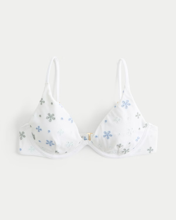 Eyelet Underwire Bikini Top | Hollister (US)
