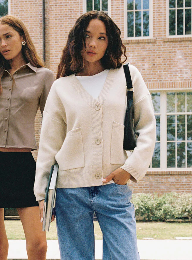 Burke Cardigan Cream | Princess Polly US