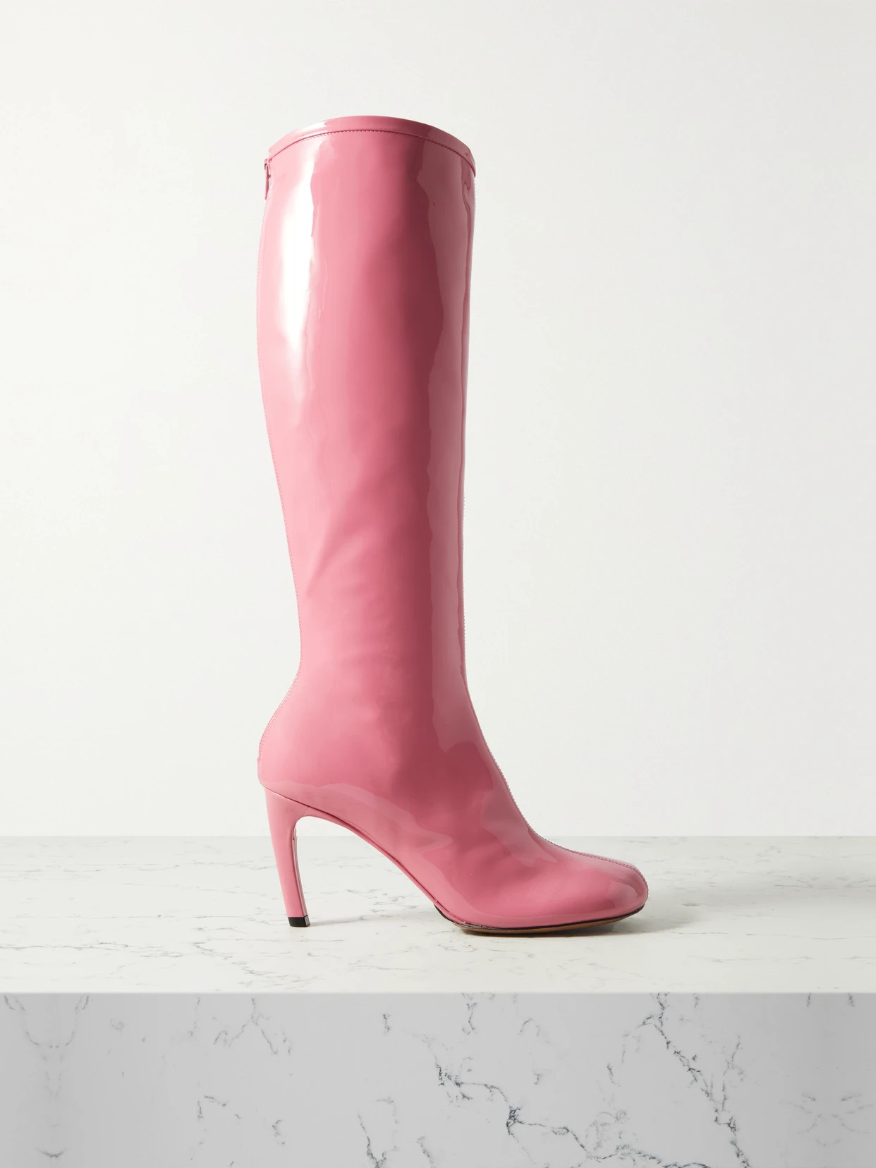 Dries Van Noten - Patent-leather Knee Boots - Pink | NET-A-PORTER (UK & EU)