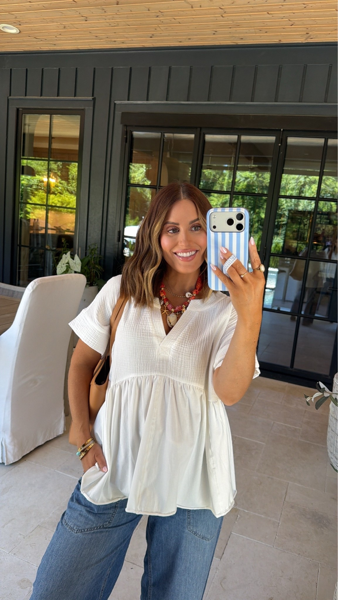 Summer outfit inspo || wearing a small in white fringe top & xs in bottoms. Accessories linked as well! Currently 25 weeks pregnant & bump friendly 

Women’s summer outfit || summer maternity outfits || bump friendly summer || mom outfits || women’s fashion || summer ootd

#LTKootd #LTKSeasonal #LTKBump