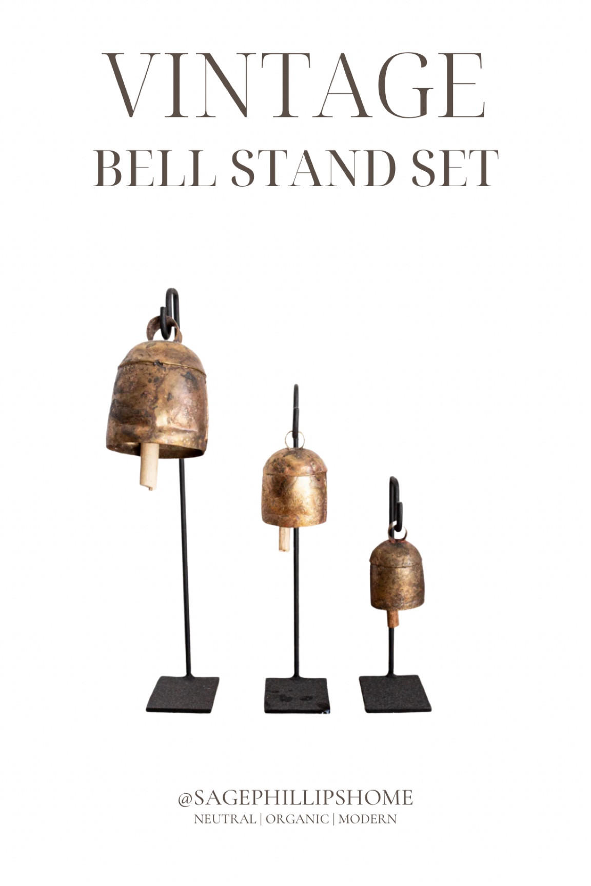 I’m absolutely in love with these vintage-inspired bell stands I just added to my collection! They bring such a unique and organic touch to my holiday decor, blending perfectly with the earthy tones and natural textures I’m all about. 

These bells are the perfect way to bring a subtle holiday vibe to any space without feeling over the top. Whether grouped together on a mantel or styled individually, they add that cozy, organic charm! 🔔

#LTKsale #LTKautumn #LTKcanada