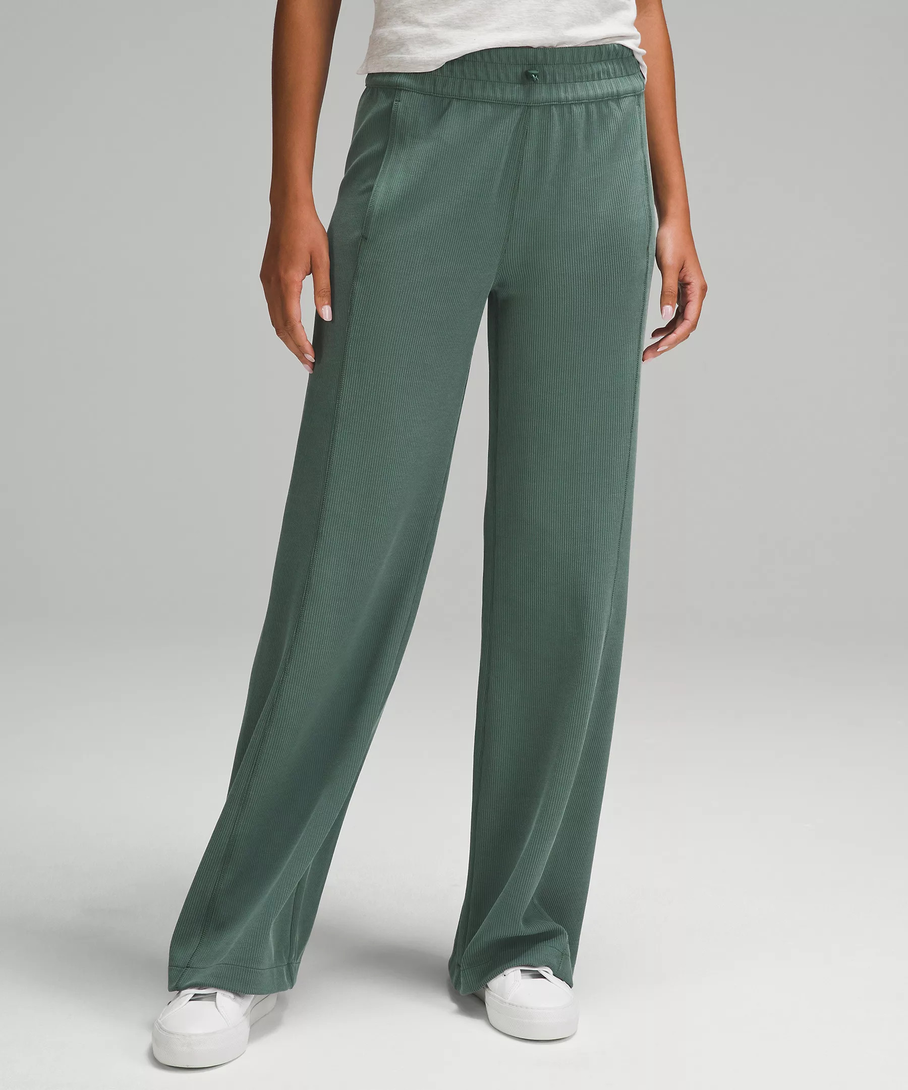 Ribbed Softstreme Mid-Rise Pant 32.5" | Lululemon (US)