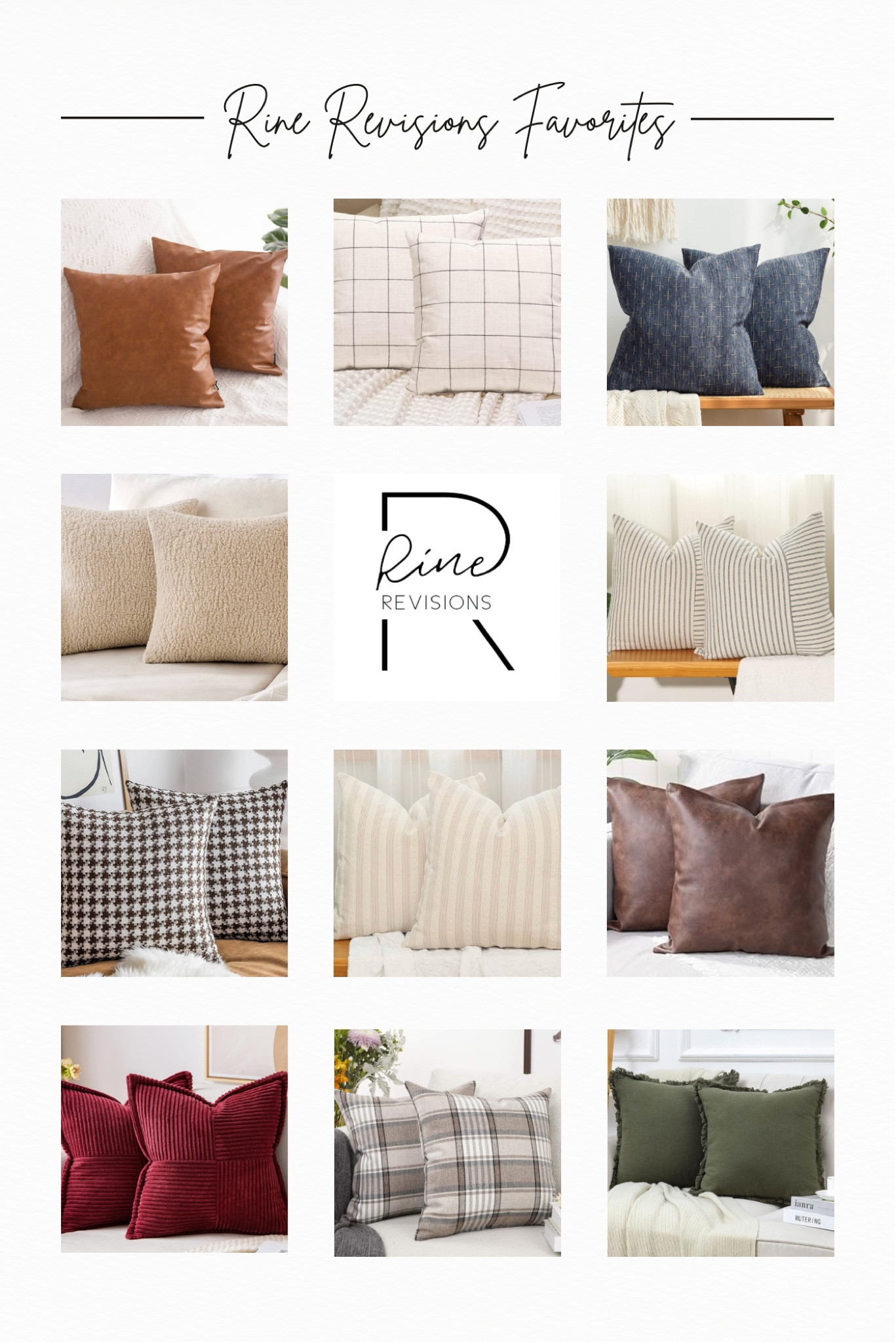 Pillow covers are the way to go!! They are way cheaper, easy to clean and you can change them up through out the year!  Here are some of my faves! 

#LTKhome