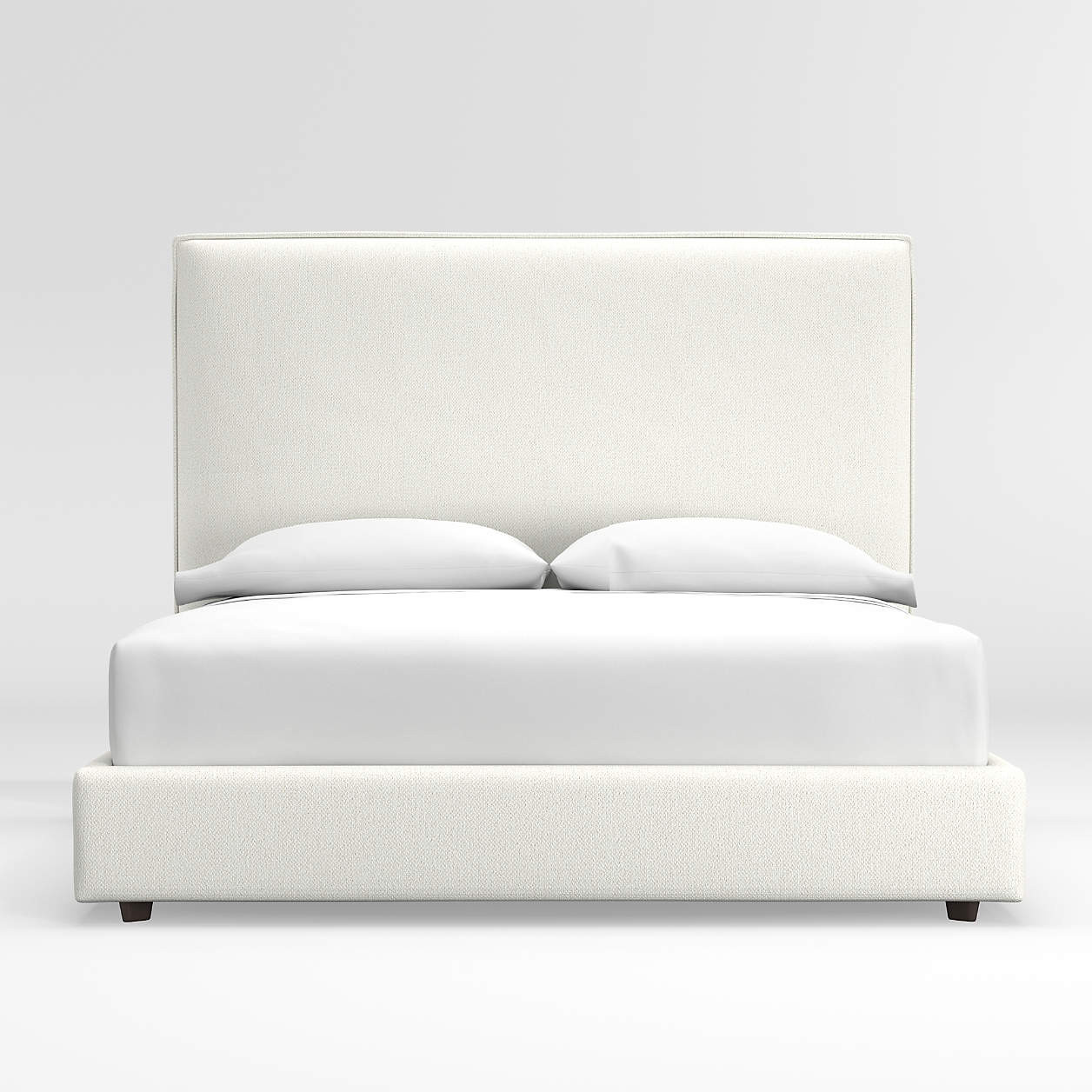 Lotus Upholstered Queen Bed with 53.5" Headboard + Reviews | Crate & Barrel | Crate & Barrel