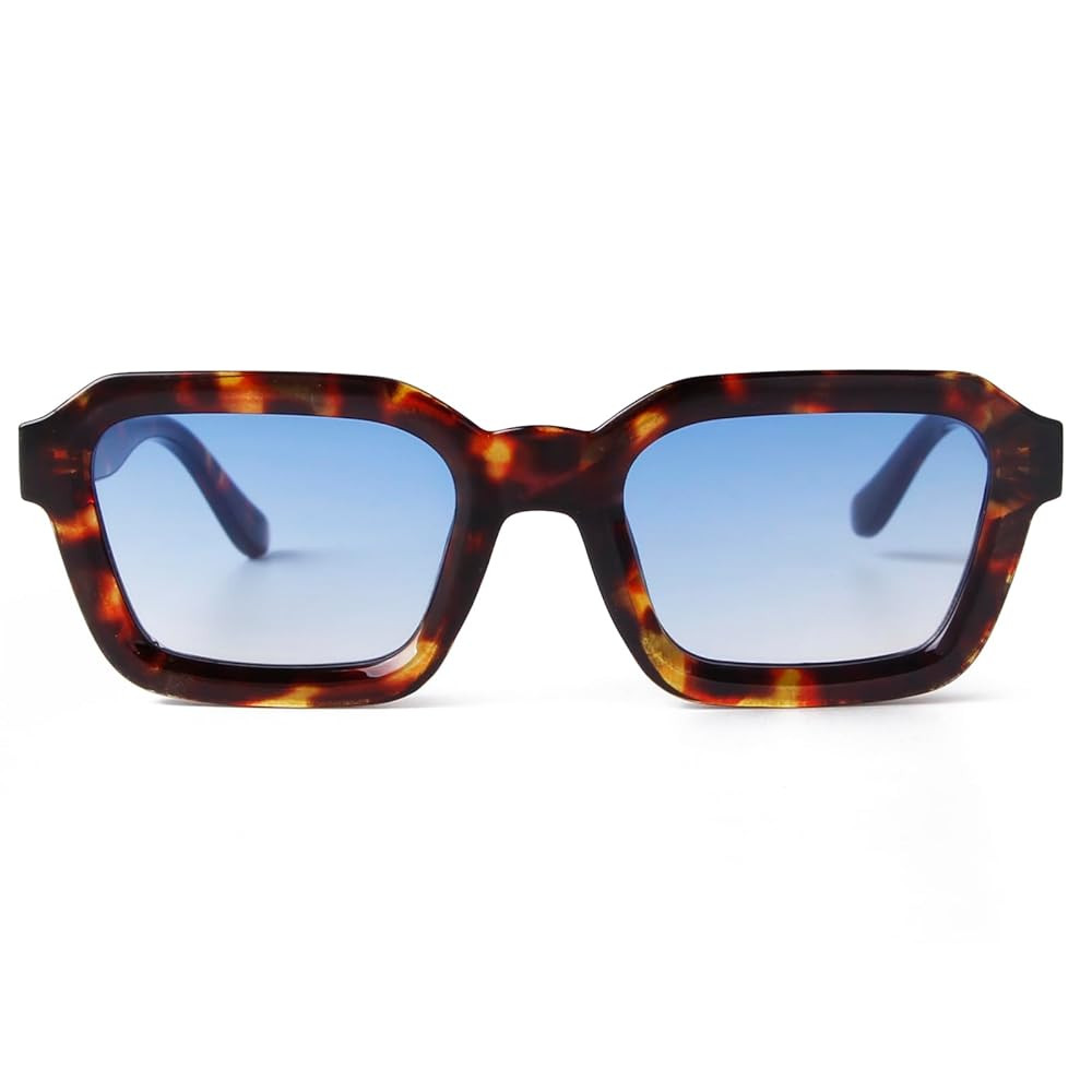 ADE WU Trendy Square Sunglasses for Women Men, Unique Designer Inspired 70s 80s Stylish Square Fr... | Amazon (US)