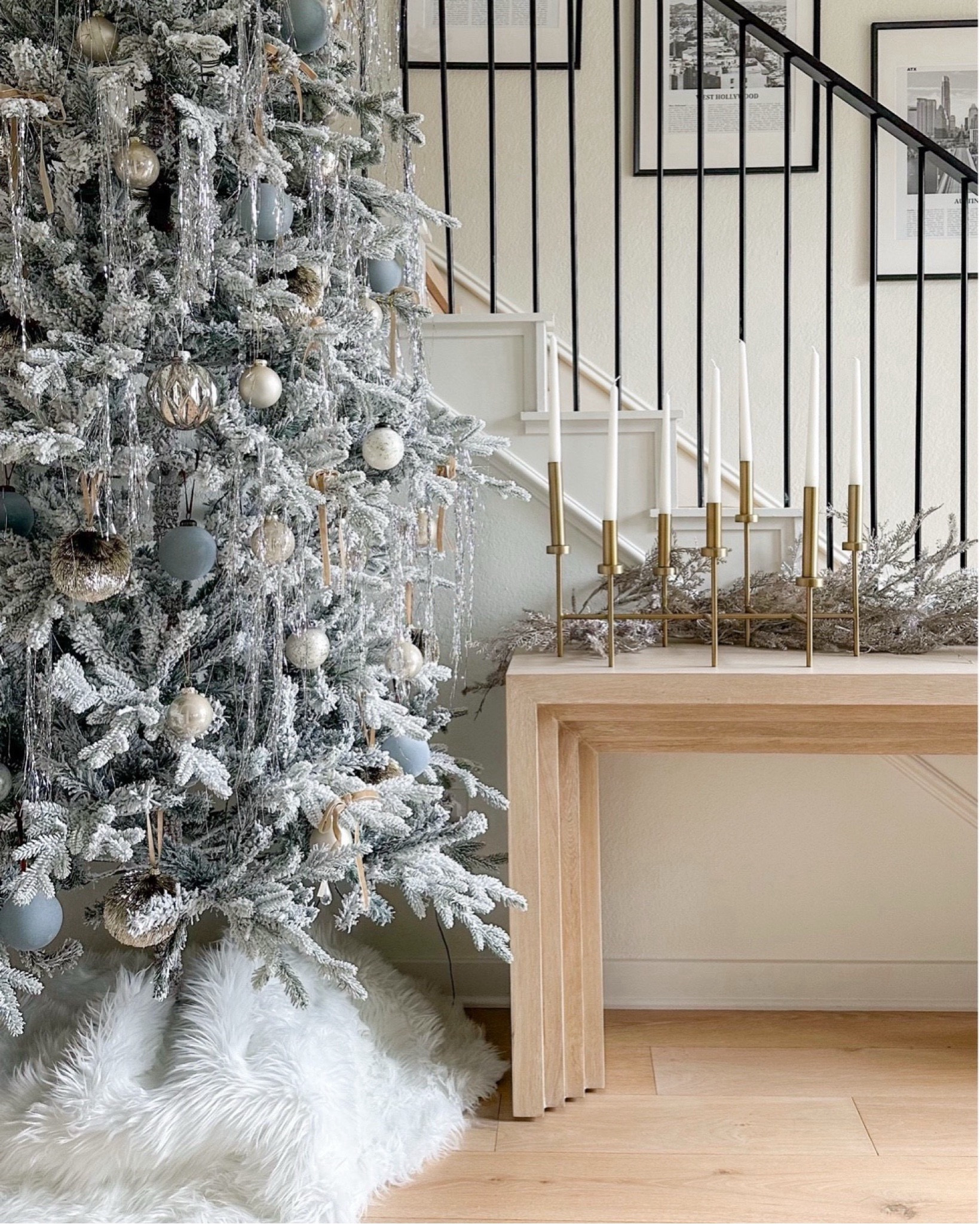 My Christmas tree, faux fur rug I used as a tree skirt, and new candelabra!

#LTKHome #LTKStyleTip #LTKHoliday