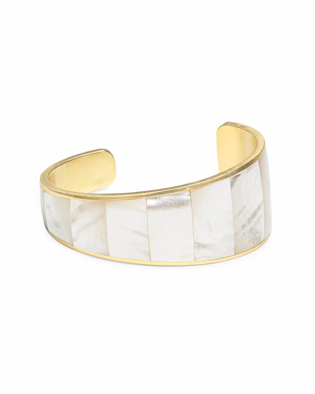 Tenley Gold Shell Cuff Bracelet in Ivory Mother-of-Pearl | Kendra Scott