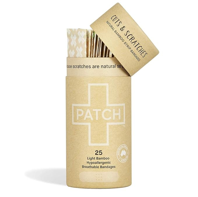 Patch Natural Bamboo Bandages Strips 25 Count, 25 CT | Amazon (US)