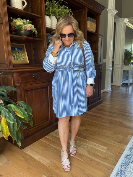 Can’t beat a blue and white stripe!!! Linking some of my fave since this one is sold out. 

Add gold sandals for a dressier summer look!

Striped dress summer dress 

#LTKMidsize #LTKWorkwear #LTKOver40