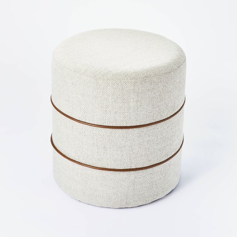 Catalina Mudcloth Round Ottoman - Threshold™ designed with Studio McGee | Target